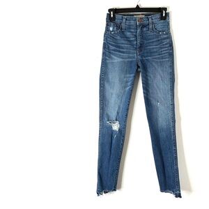 Madewell 10” High Rise Skinny Blue Jeans
